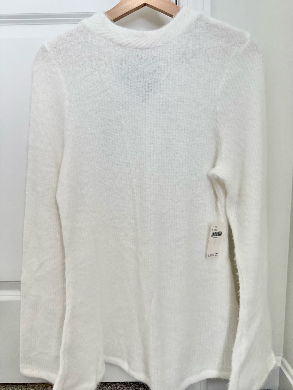 Anthropologie Maeve Tie-Back Bell-Sleeve Top, Ivory, L - Picture 6 of 7
